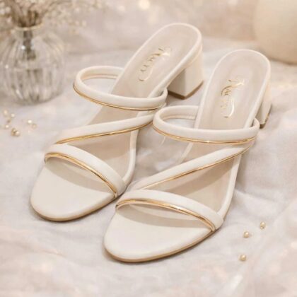 NACYY Women Heels Sandal White