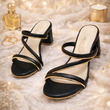 NACYY Women Heels Sandal Black